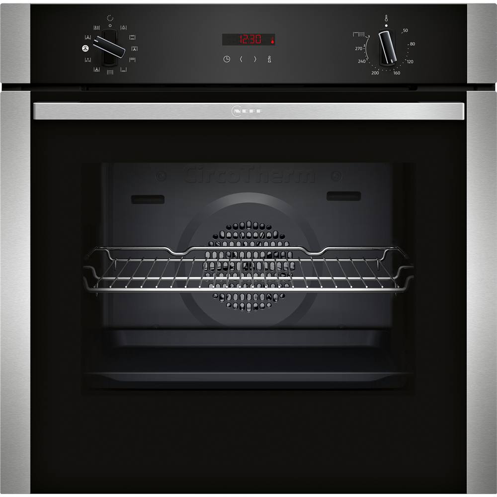 B2AVG6AN0 N 30, Einbau-Backofen mit Dampfunterstützung, 60 x 60 cm, Edelstahl